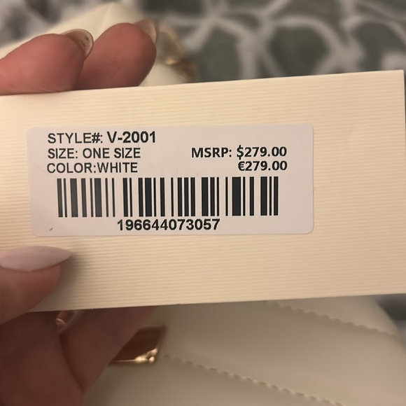 valentino orlandi Crossbody Winter White Purse! - Picture 8 of 14